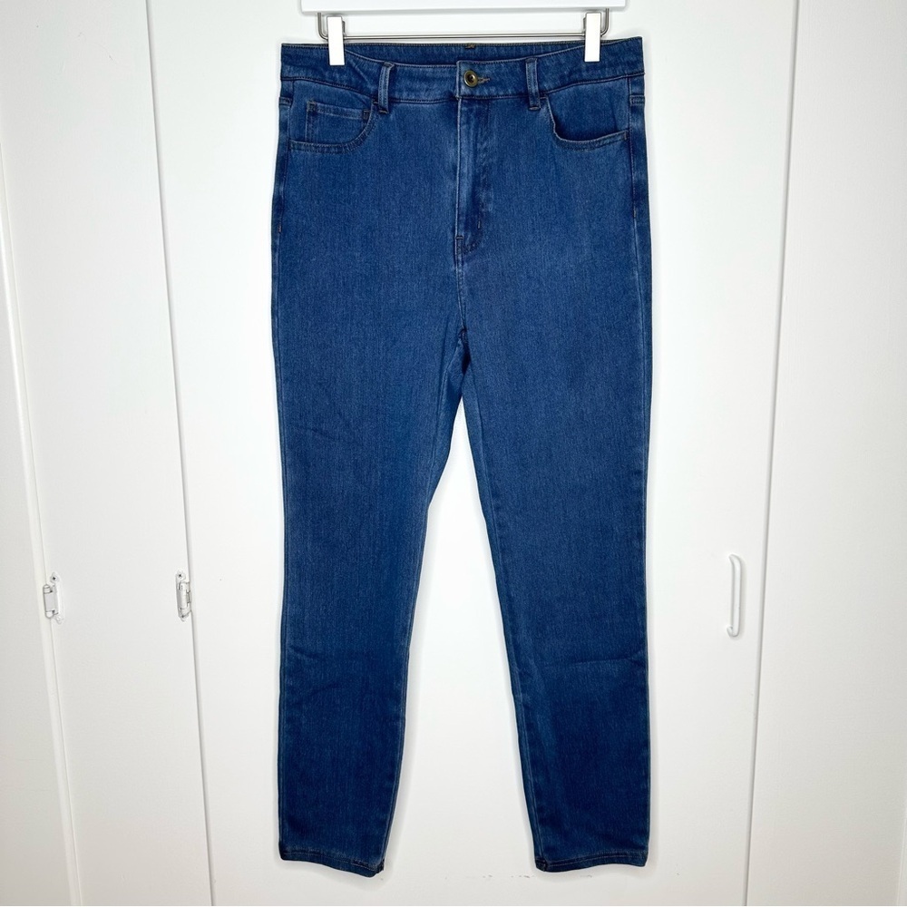 NWT Halara Washed Denim Bleached Blue Size Large - Picture 2 of 9